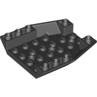 Lego letadlo spodní část trupu 6x6, černá (6195436)